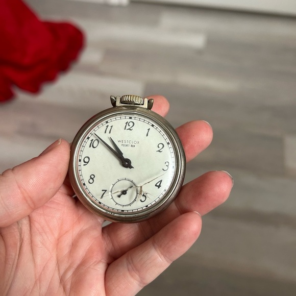Westclox Pocket Ben Silver Watch VTG 👴 - Picture 3 of 8